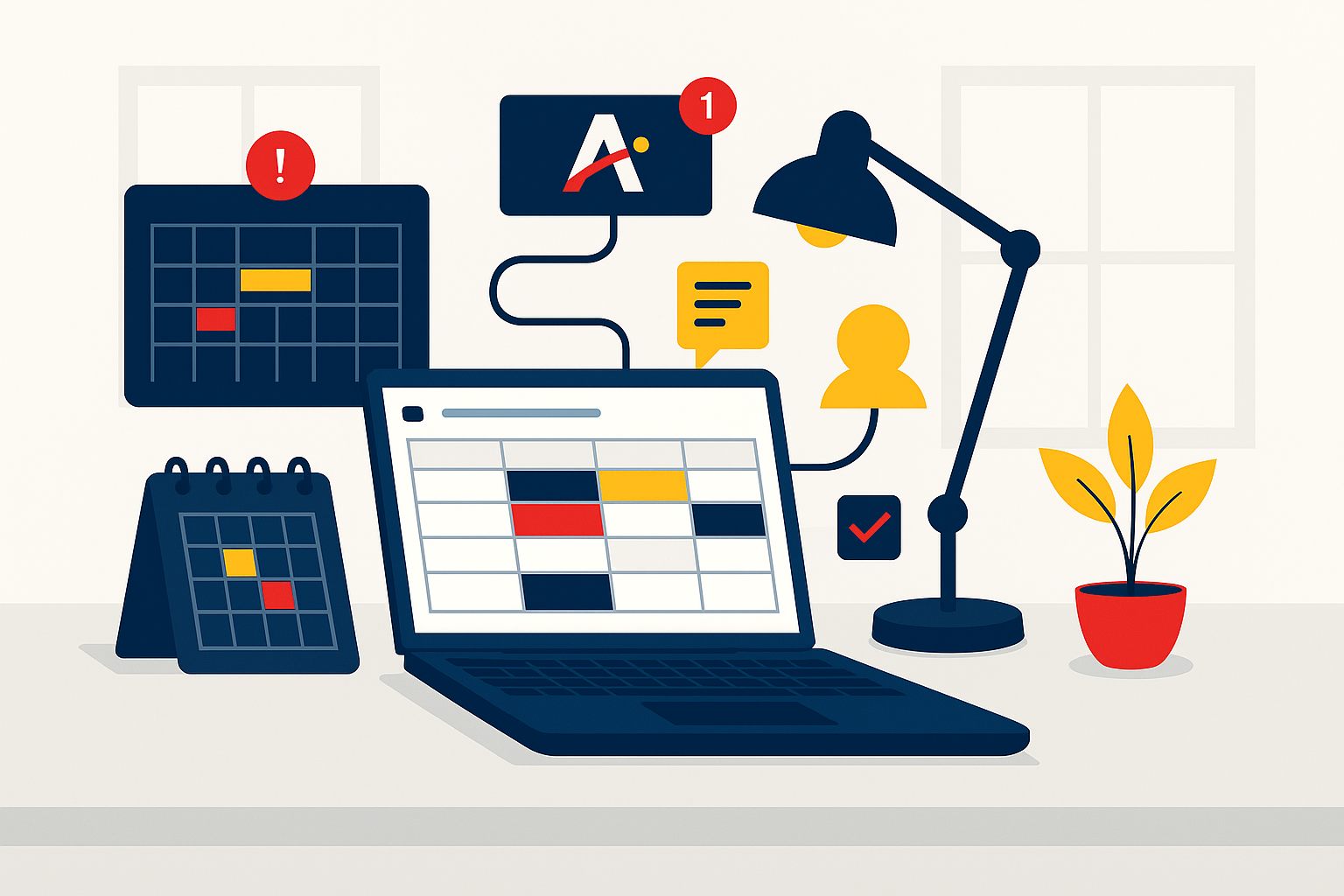Smart workplace automation connecting tasks, emails, and teams for SMEs