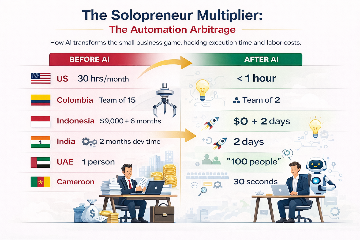 620 Voices One Reality - What AI Is Actually Doing to Small Businesses Globally - Anautomate research based on Anthropic's global study